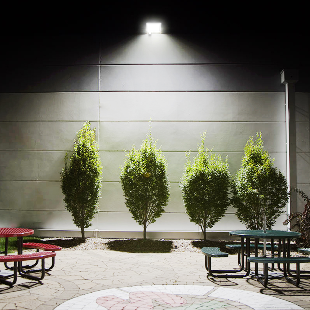 LED floodlight as outdoor lighting